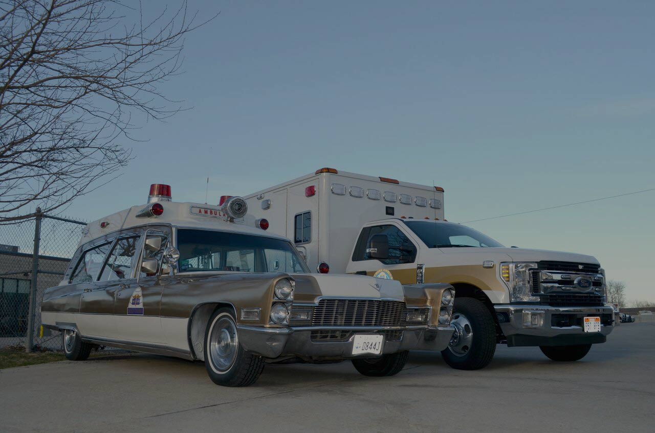 Gold Ambulance past vehicles